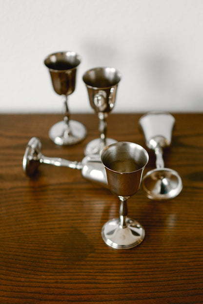 Silver Plated Wine Cups  | Set of 5