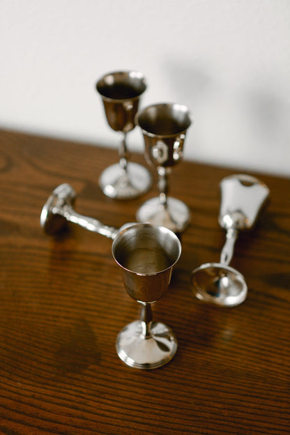 Silver Plated Wine Cups  | Set of 5