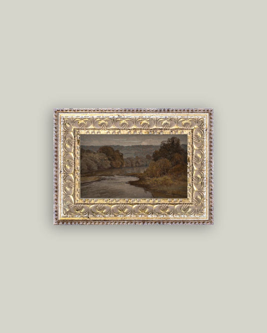Autumn River Framed Antique Art - IDYLL MANOR