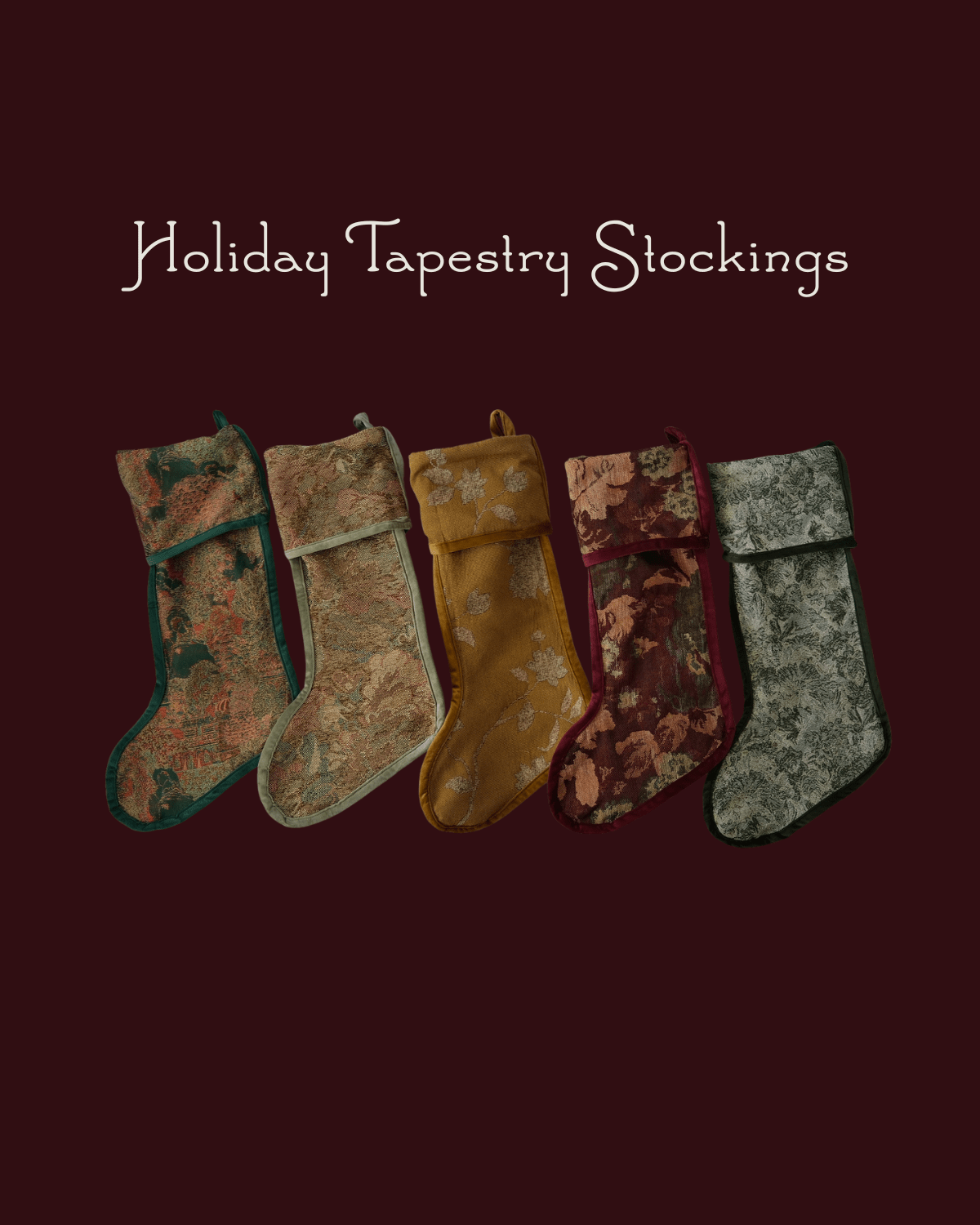 Elodie Tapestry Stocking - IDYLL MANOR