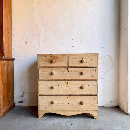 Victorian Pine Chest of Drawers - IDYLL MANOR