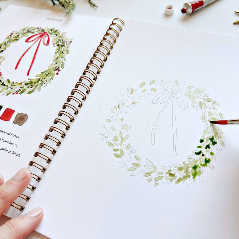 Christmas Watercolor Workbook - IDYLL MANOR