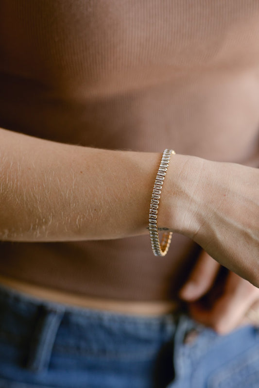 Tennis Bracelet |  Baguette