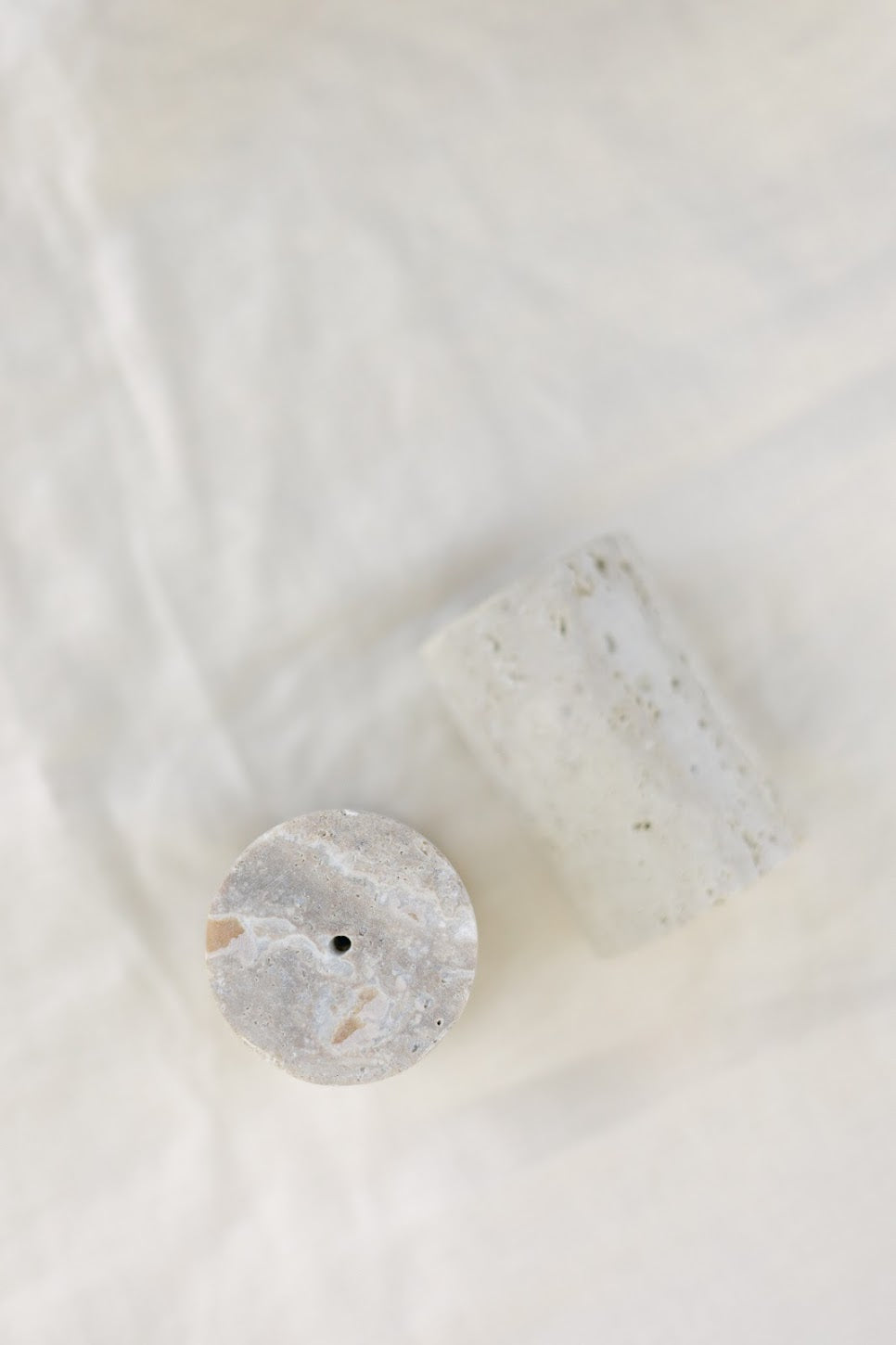 Travertine Salt and Pepper Shakers