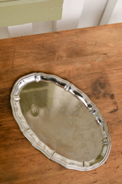 Found Silver French Serving Tray