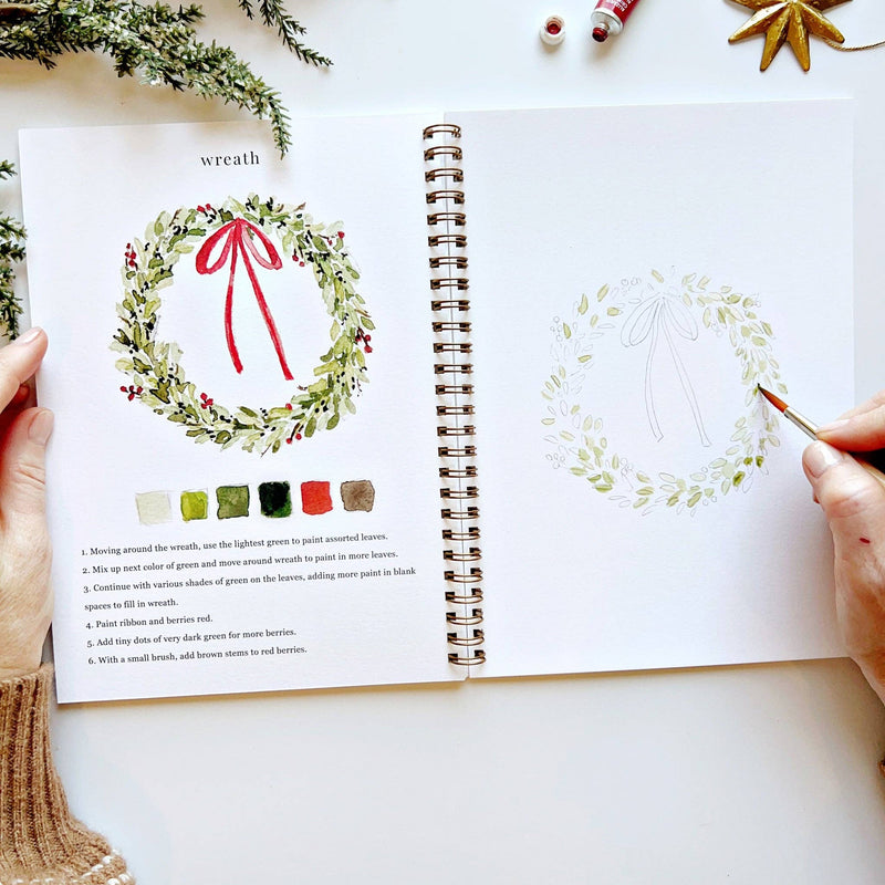 Christmas Watercolor Workbook - IDYLL MANOR