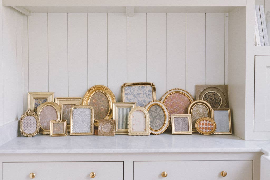 Gold Oval Photo Frame | Large - IDYLL MANOR