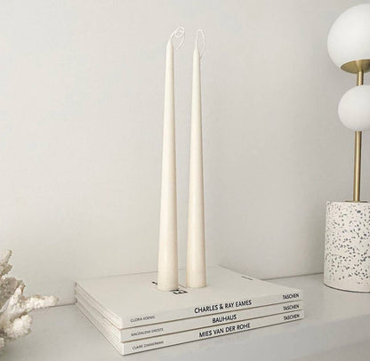 White Tall Candlesticks | Set of 2