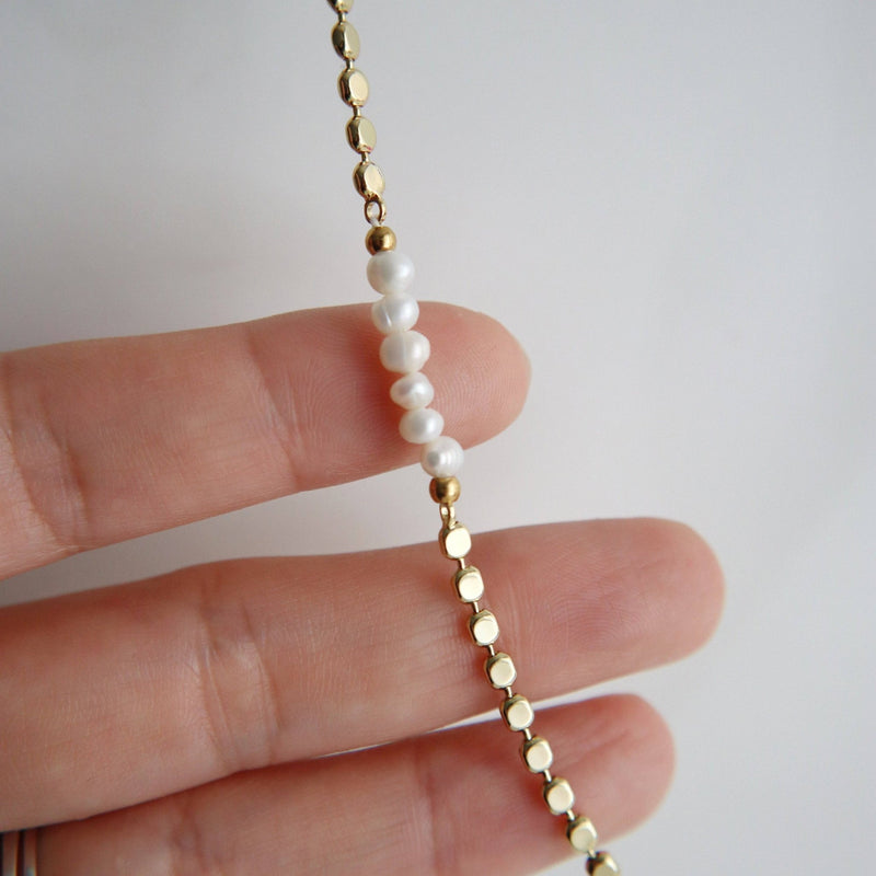 Adeline Pearl Choker Necklace - IDYLL MANOR