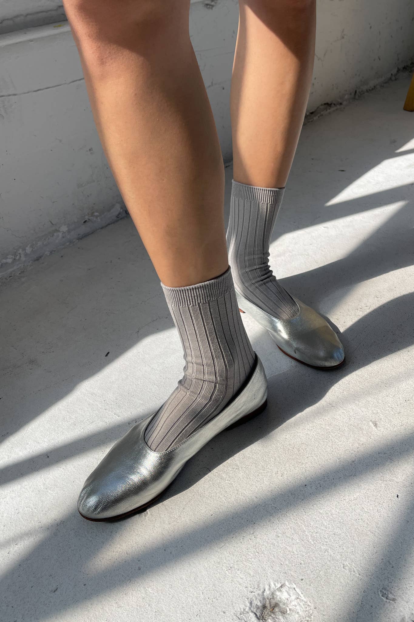 Her Socks - Mercerized Combed Cotton Rib: Classic Red - IDYLL MANOR