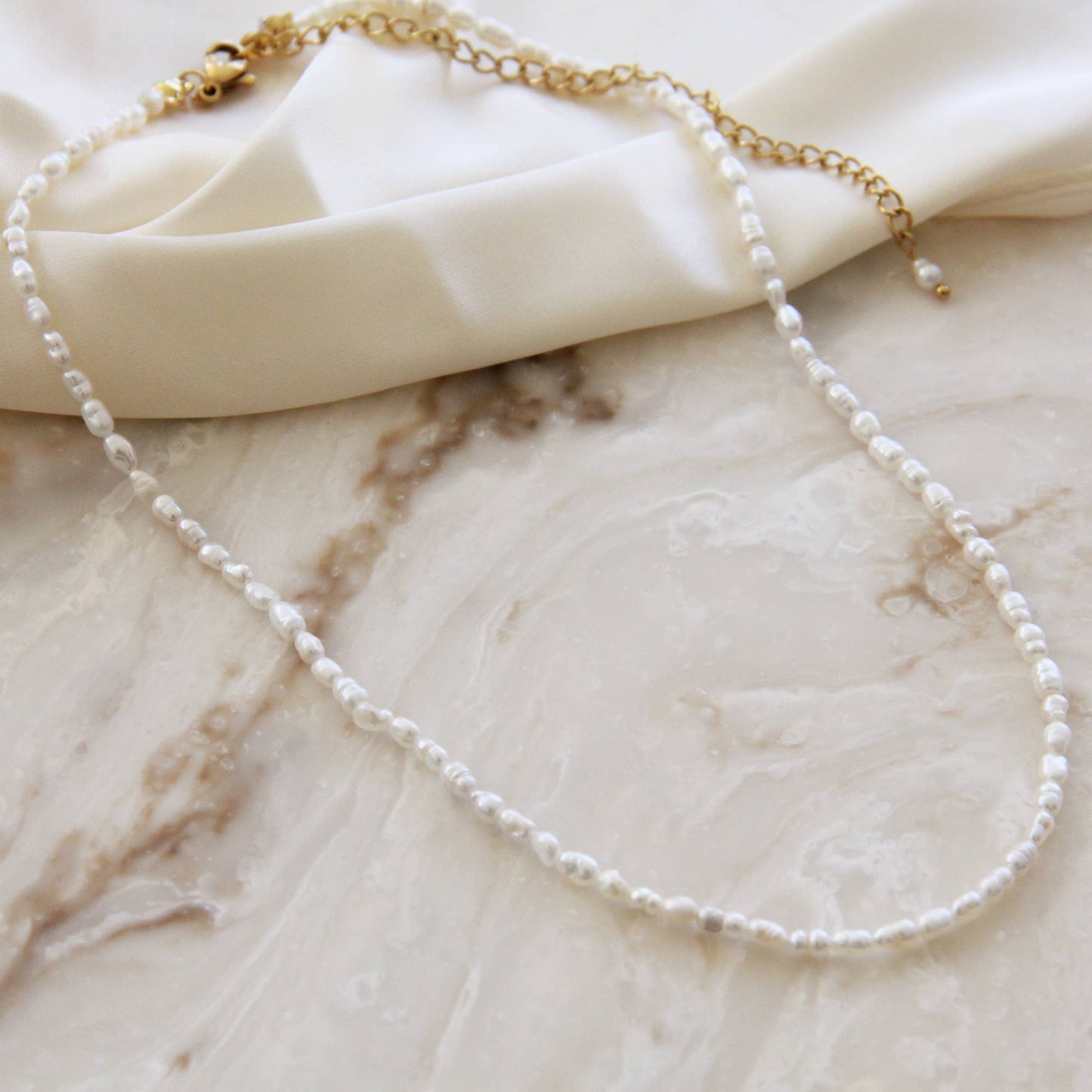 Natural Pearl Choker Necklace