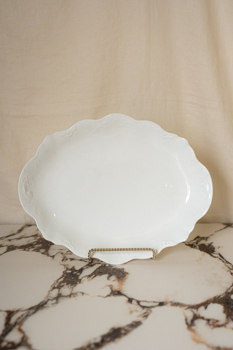 England White Serving Platter - IDYLL MANOR