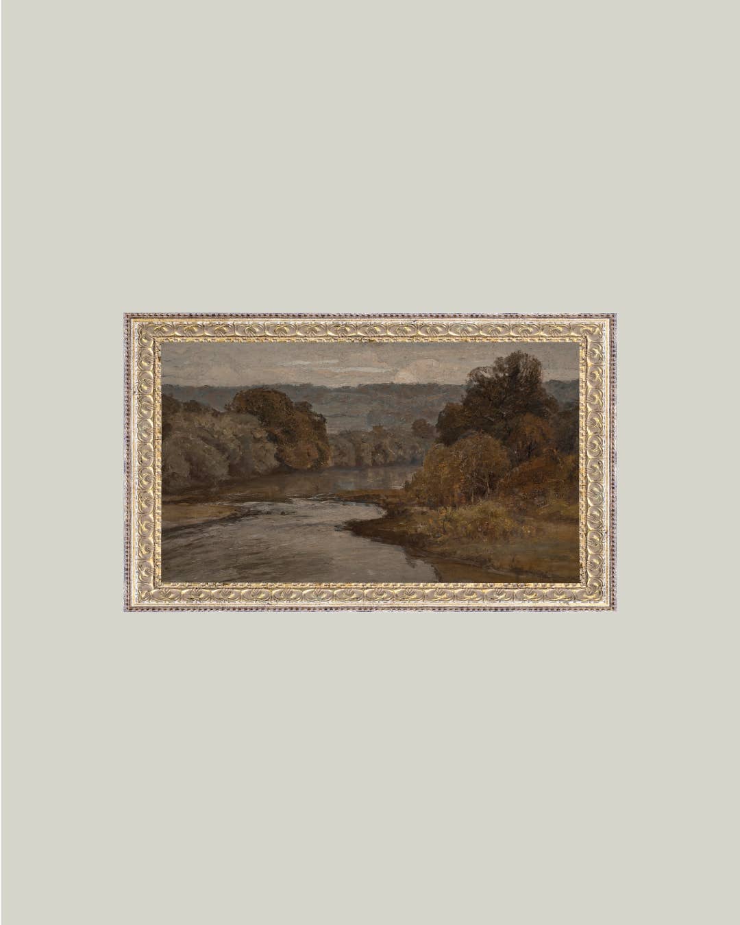 Autumn River Framed Antique Art - IDYLL MANOR