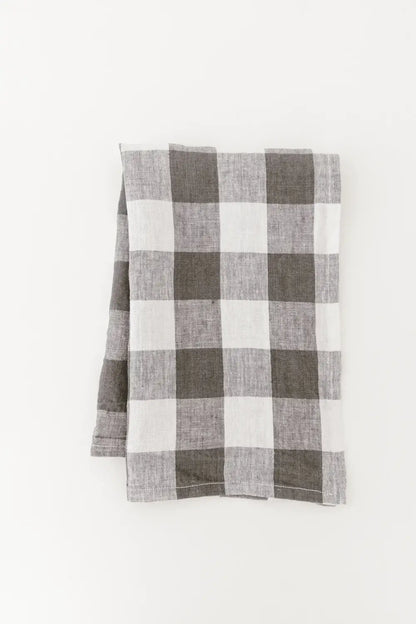 Linen Tea Towel Set | Pewter
