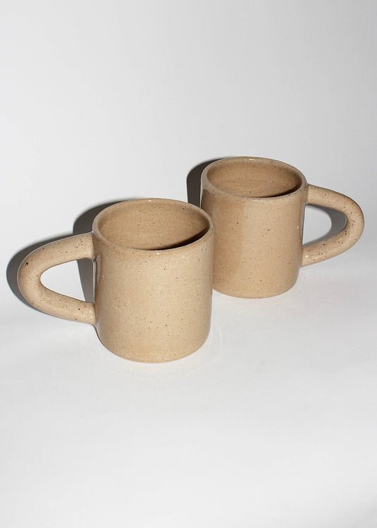 Handmade Ceramic Mug | Glossy Oat - IDYLL MANOR