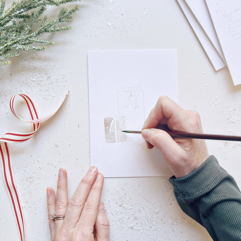 Holiday Cheer Paintable Notecards - IDYLL MANOR