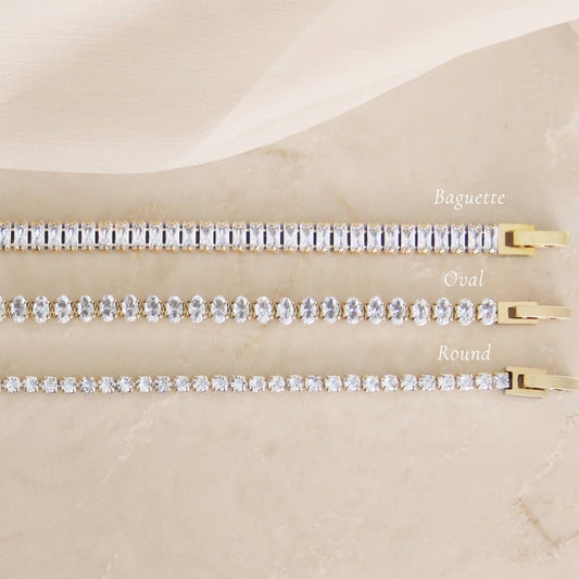 Tennis Bracelet |  Baguette