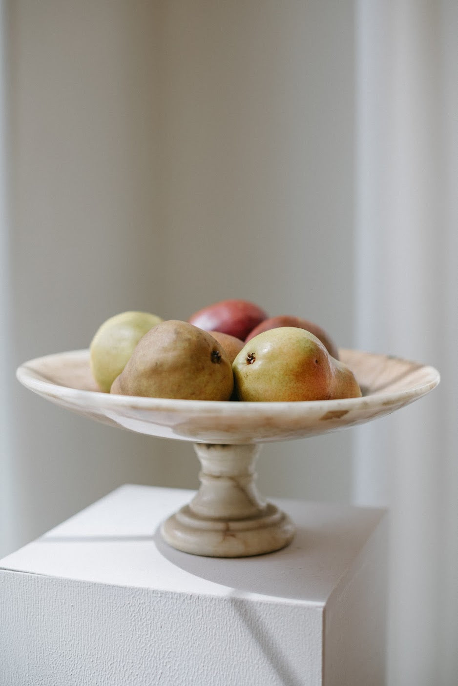 Alabaster Pedestal Bowl