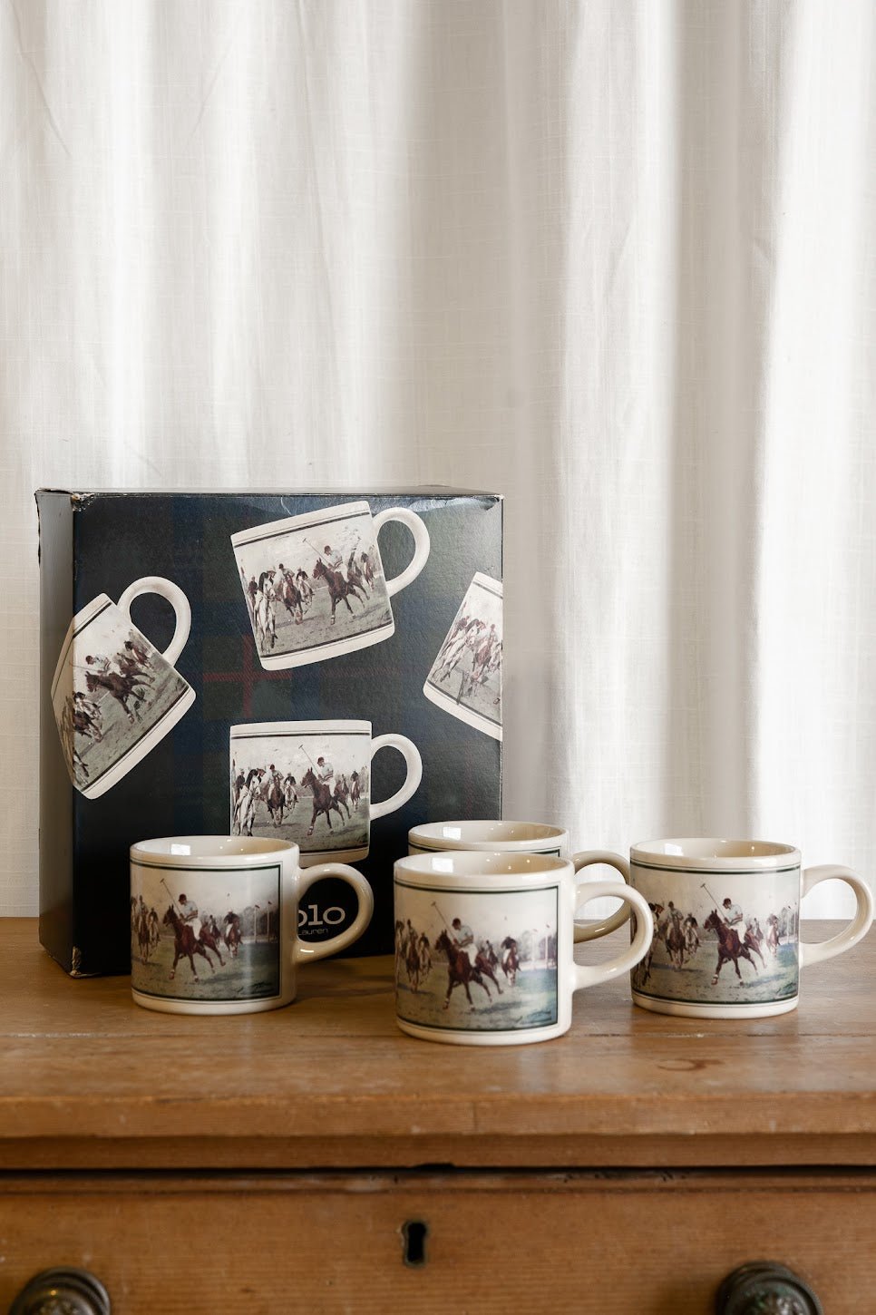 Ralph Lauren Home Vintage Polo Mugs | Set of 4 - IDYLL MANOR