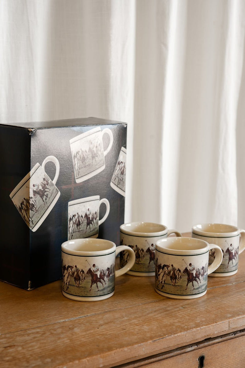 Ralph Lauren Home Vintage Polo Mugs | Set of 4 - IDYLL MANOR