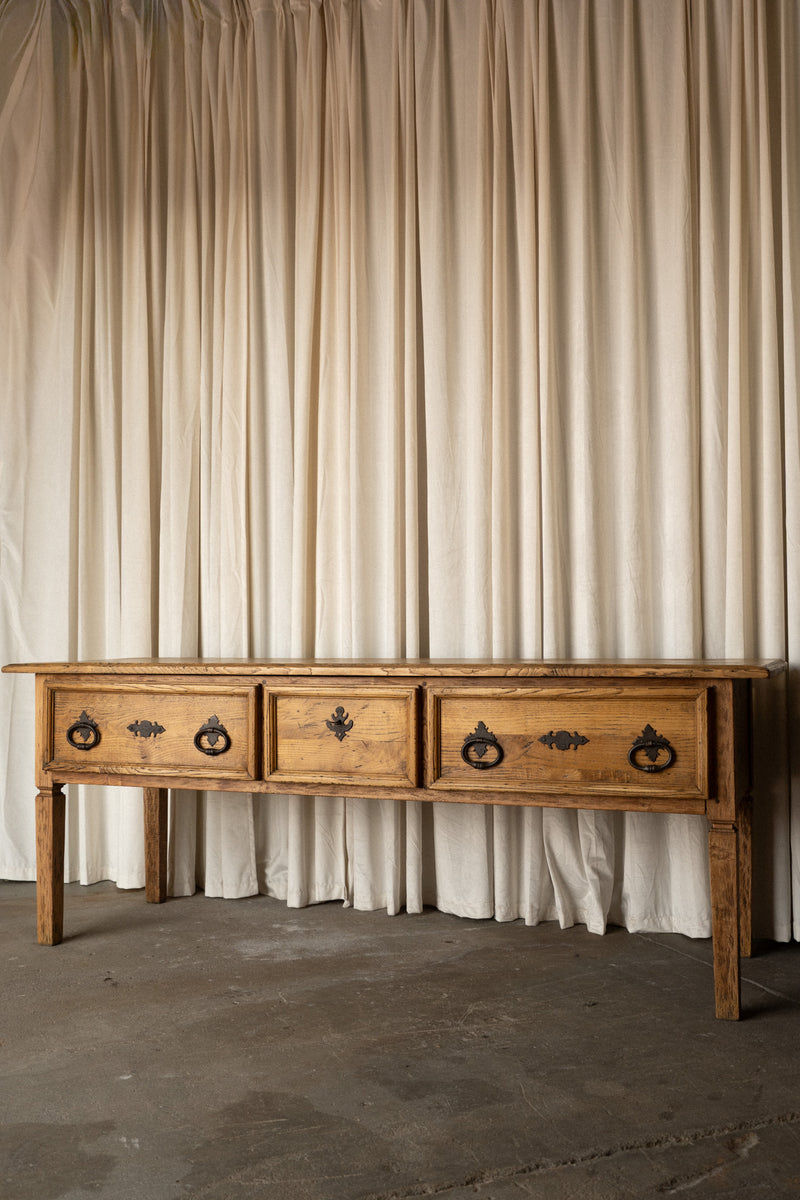 English Pine Kitchen Island, Server - IDYLL MANOR