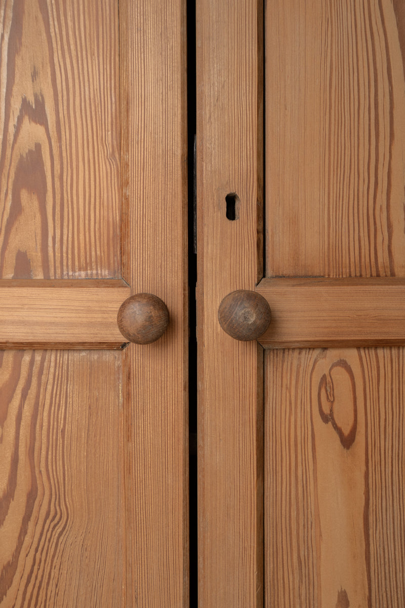 Pitch Pine School Cupboard | Arched Door Design - IDYLL MANOR