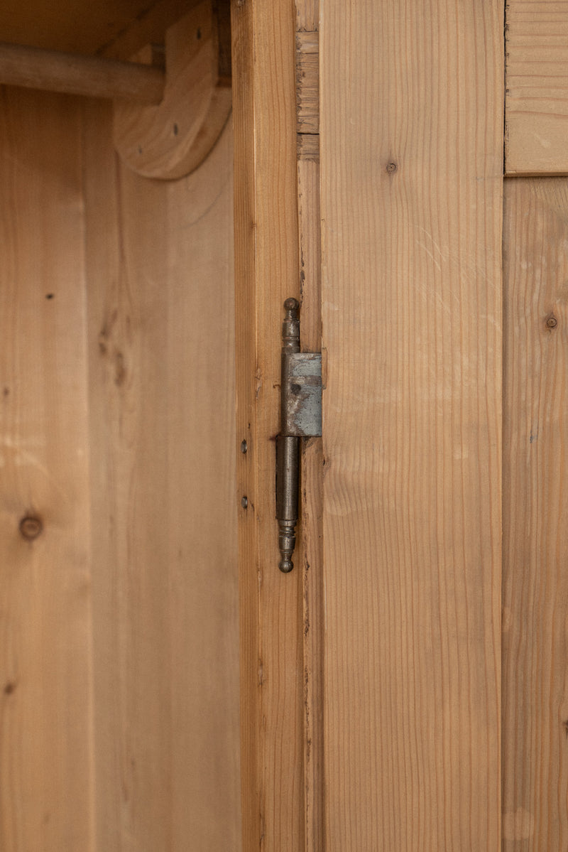 Petite Light Pine Armoire Cupboard - IDYLL MANOR