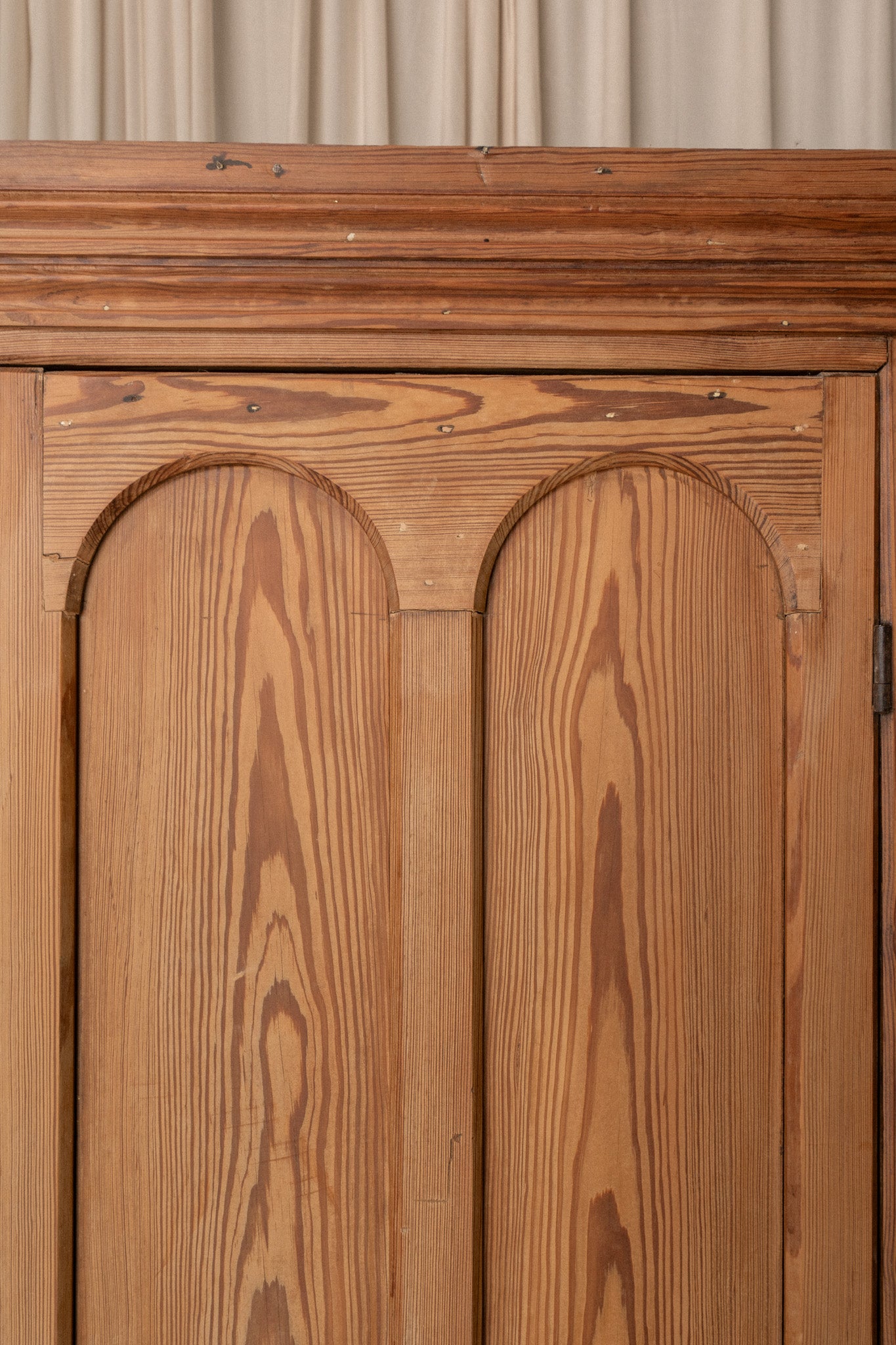Pitch Pine School Cupboard | Arched Door Design - IDYLL MANOR