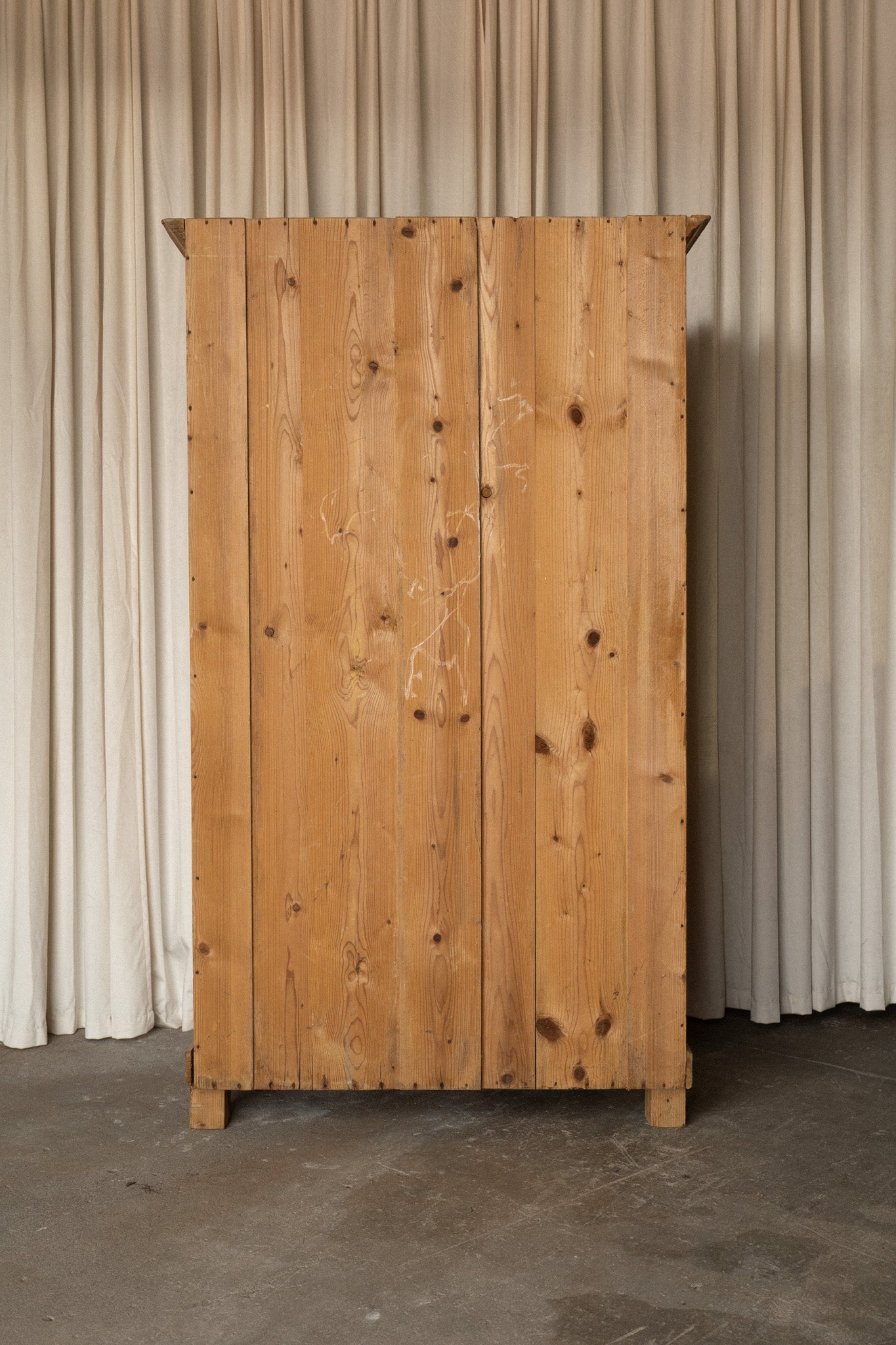 Pine Armoire | Silver Accents - IDYLL MANOR
