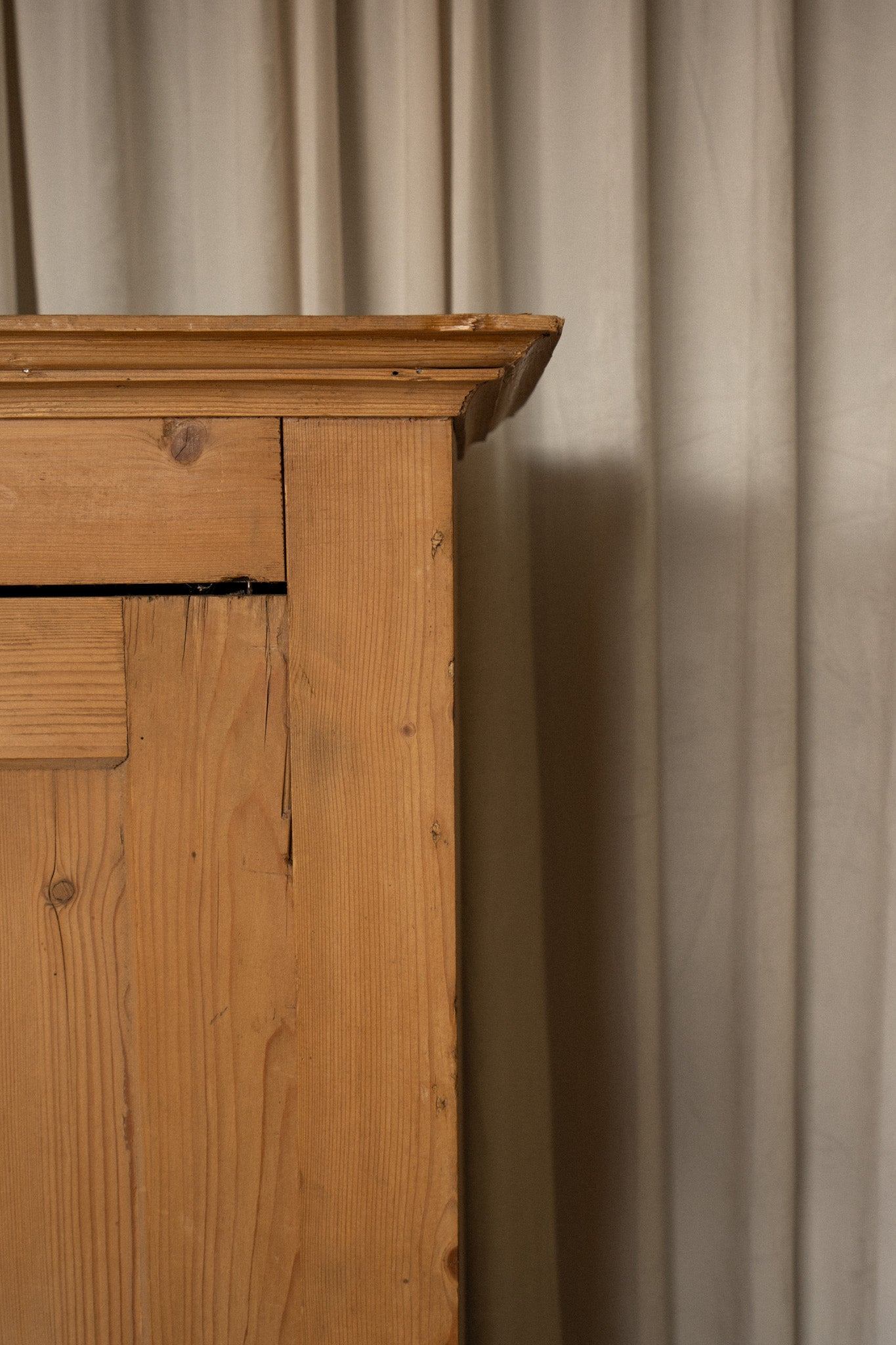 Pine Armoire | Silver Accents - IDYLL MANOR