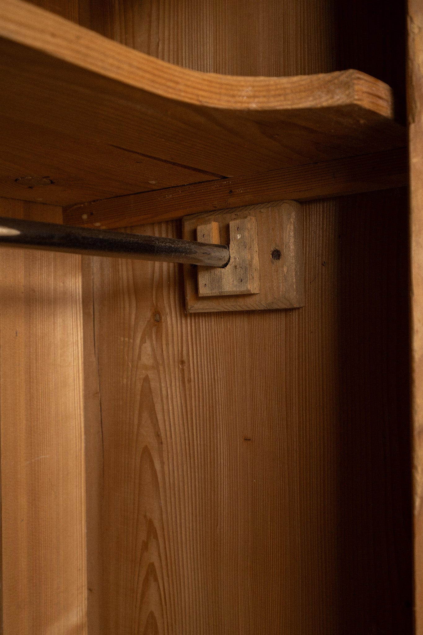 Pine Armoire | Silver Accents - IDYLL MANOR