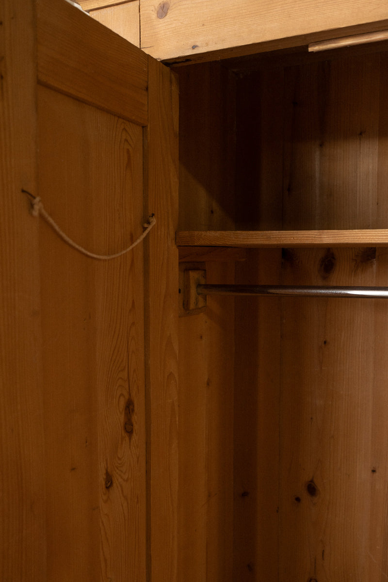 Pine Armoire | Silver Accents - IDYLL MANOR