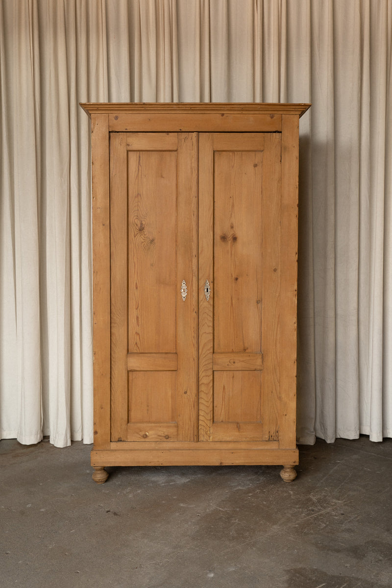Pine Armoire | Silver Accents - IDYLL MANOR