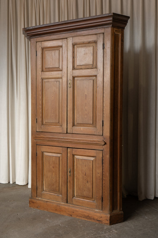 Rounded Corner Cabinet | Curved Back Cupboard - IDYLL MANOR