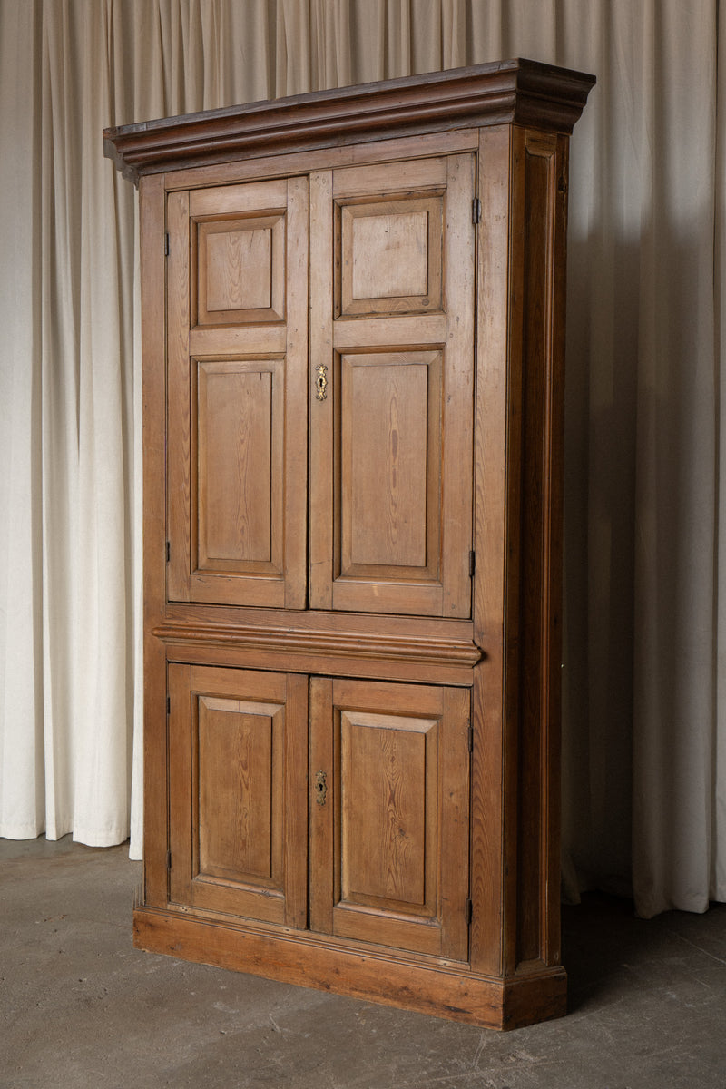 Rounded Corner Cabinet | Curved Back Cupboard - IDYLL MANOR