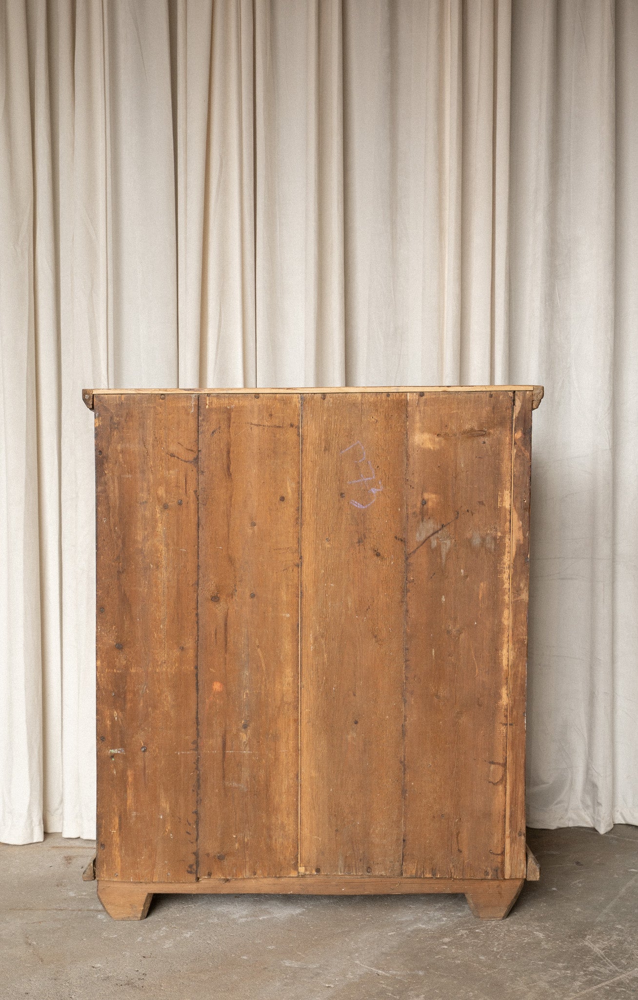 Antique Pine Storage Cabinet | 2 Door 2 Drawer - IDYLL MANOR