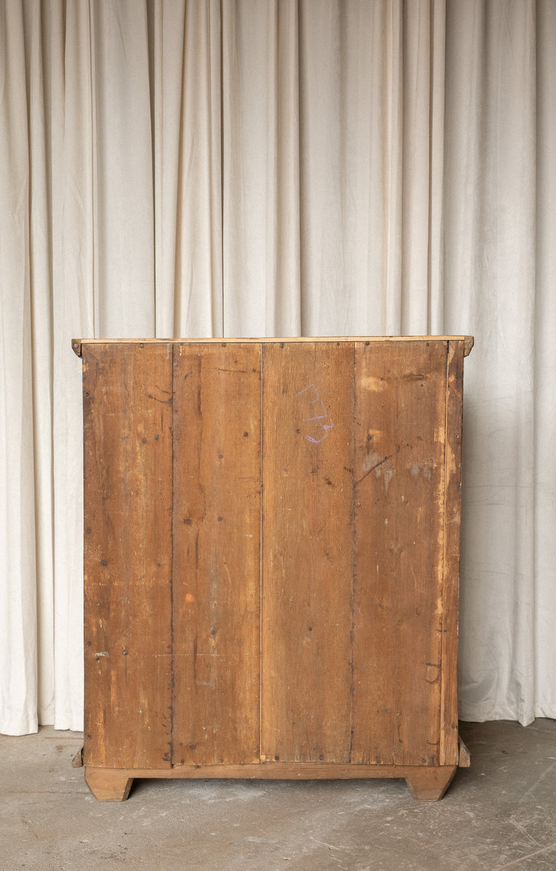 Antique Pine Storage Cabinet | 2 Door 2 Drawer - IDYLL MANOR