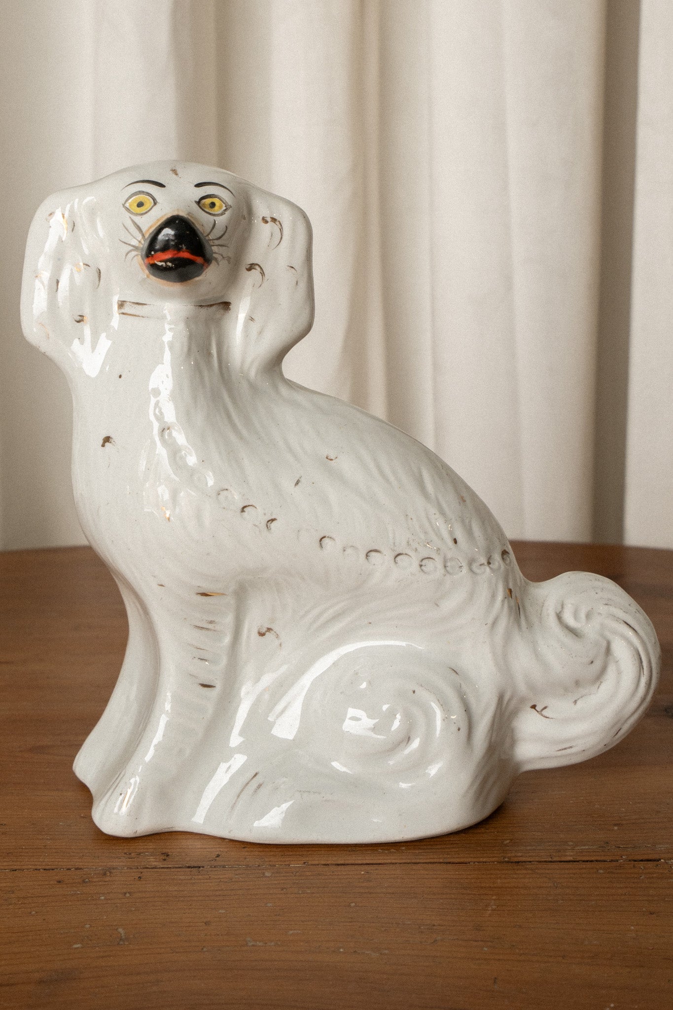 Staffordshire Dogs | Antique Mantel Spaniels (Set of 2) - IDYLL MANOR