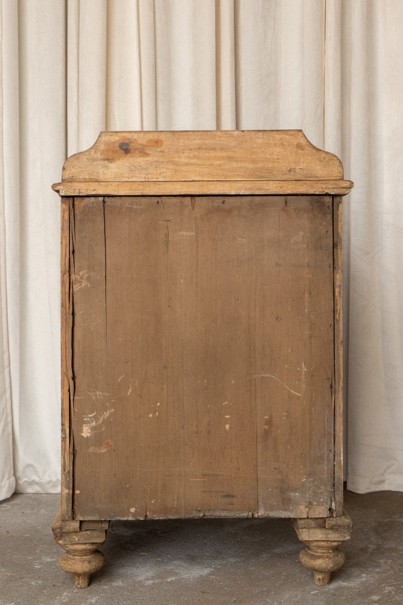 Victorian Pine Bedside Cupboard | Antique Washstand Nightstand - IDYLL MANOR