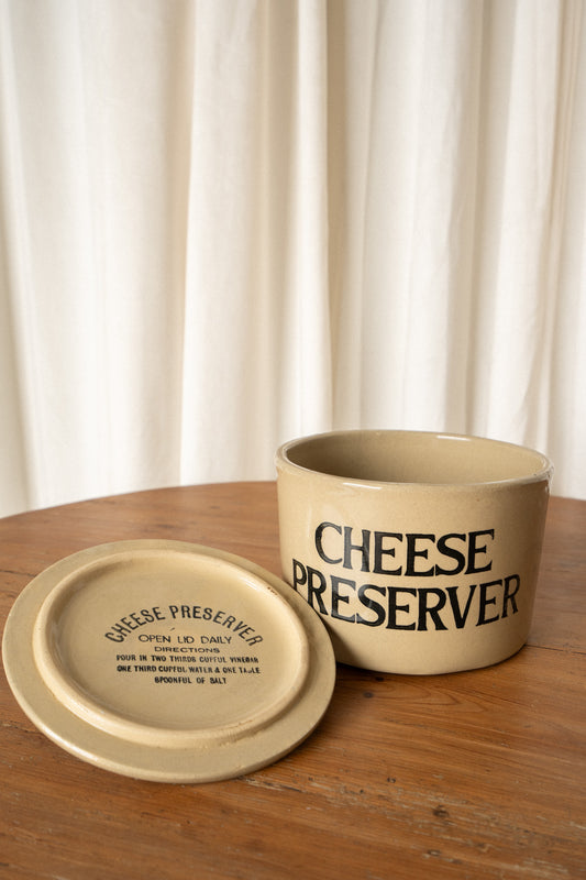Vintage Cheese Preserver Canister - IDYLL MANOR