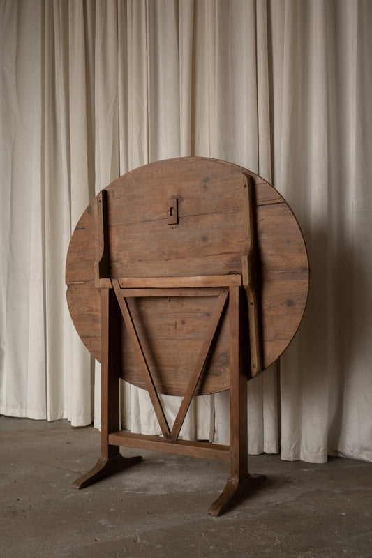 French Oval Folding Wine Tasting Table |Patio Bistro Table - IDYLL MANOR