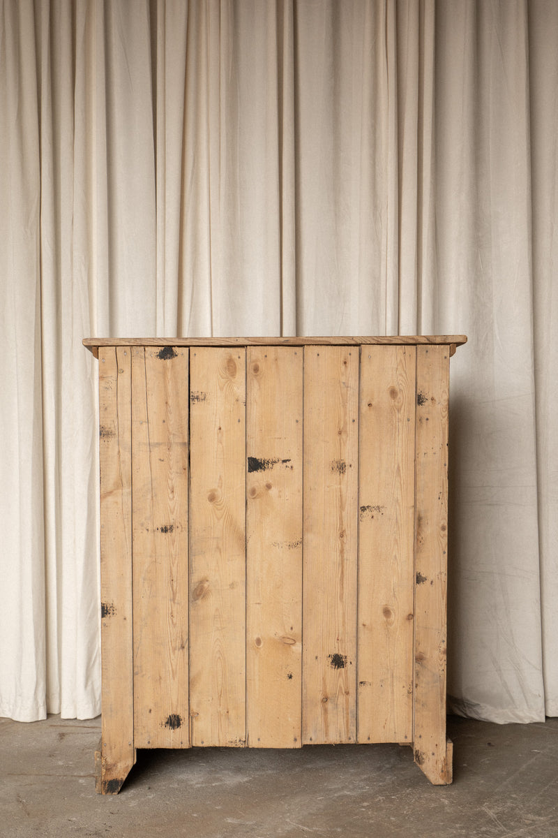 Antique Pine Cupboard | One Drawer Cabinet - IDYLL MANOR