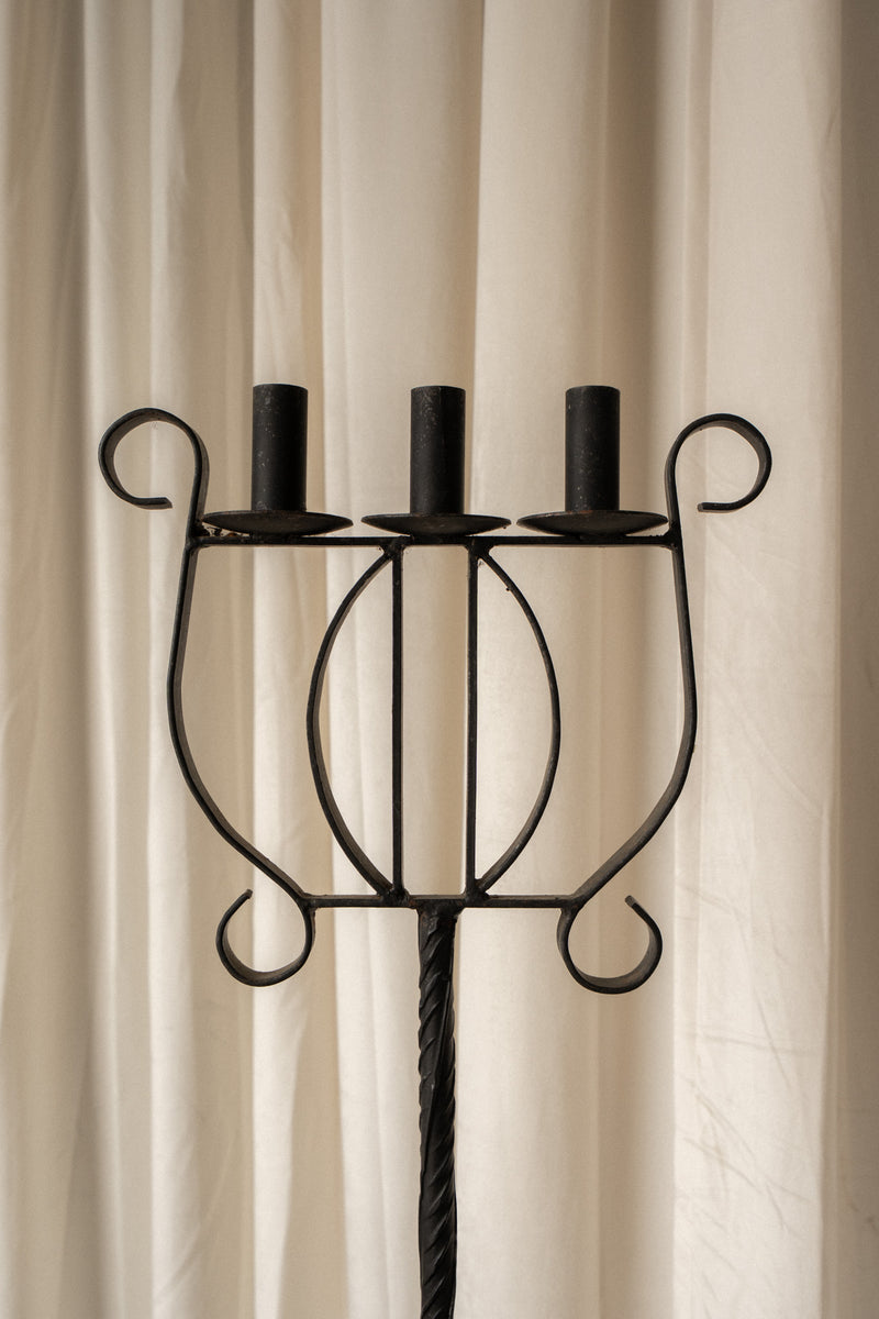 Antique Wrought Iron Candelabras - IDYLL MANOR