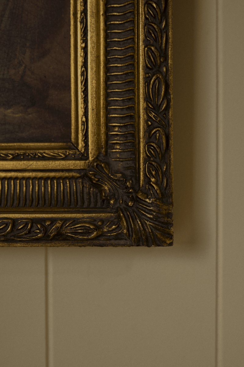 Antique Maritime Painting | Sailboat Scene in Ornate Gilt Frame - IDYLL MANOR