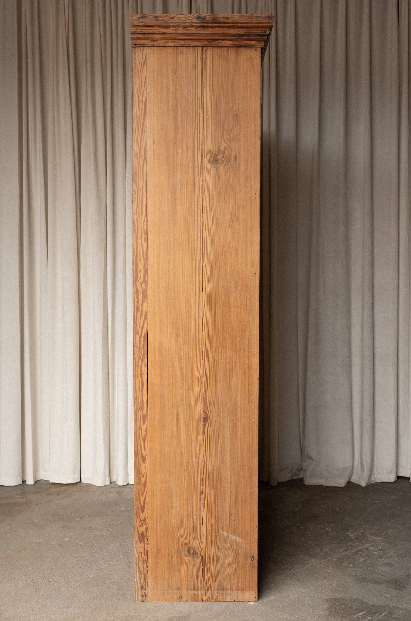 Pitch Pine School Cupboard | Arched Door Design - IDYLL MANOR