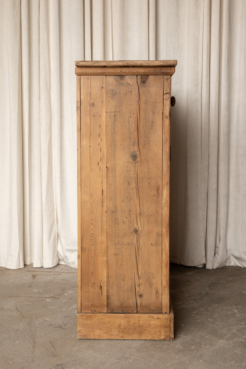 Antique Pine Cupboard | One Drawer Cabinet - IDYLL MANOR