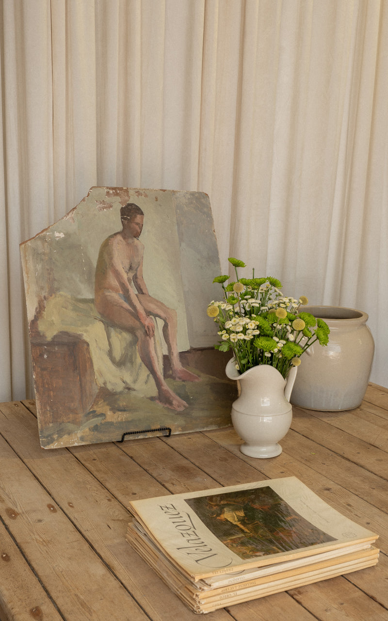 Large Victorian Pine Coffee Table | Square Antique Center Table - IDYLL MANOR