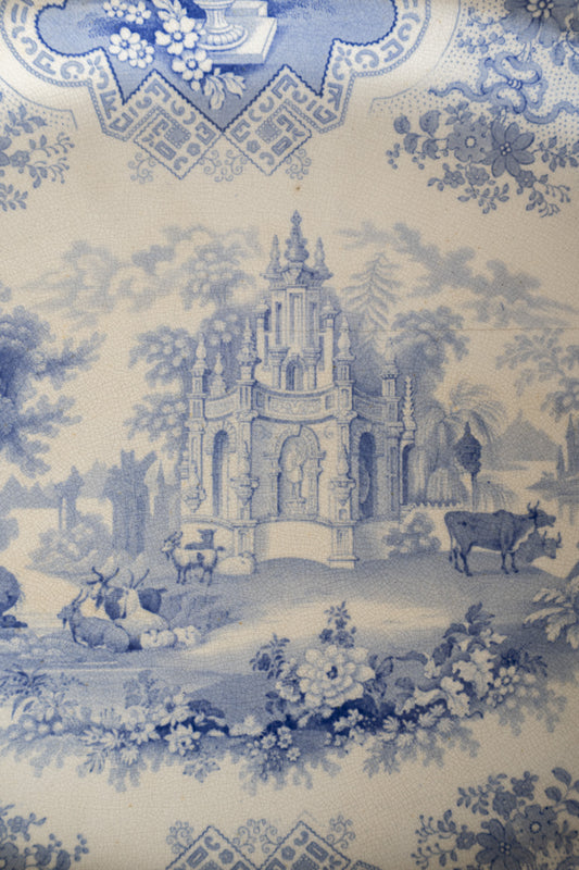 Large Victorian Serving Platter - IDYLL MANOR