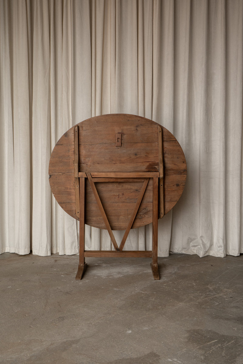 French Oval Folding Wine Tasting Table |Patio Bistro Table - IDYLL MANOR