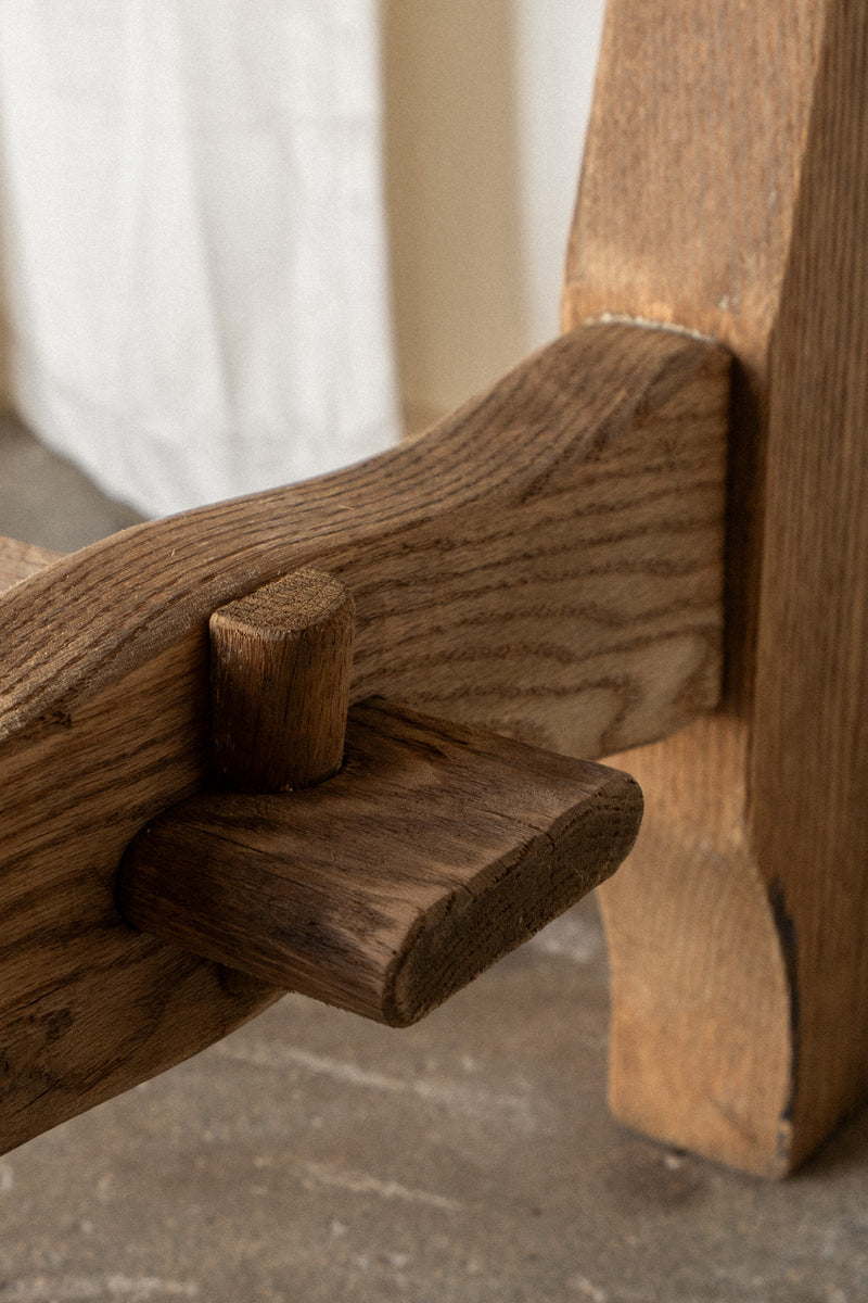 Large French Dining Table | Light Oak Farmhouse Table - IDYLL MANOR